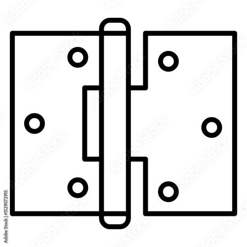 Hinge Icon Featuring Door Hardware