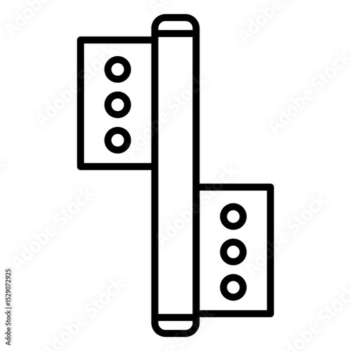 Hinge Icon Featuring Door Hardware