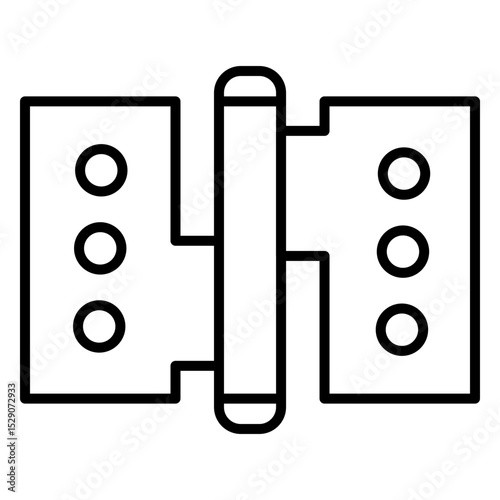 Hinge Icon Featuring Door Hardware
