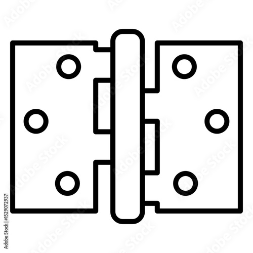 Hinge Icon Featuring Door Hardware