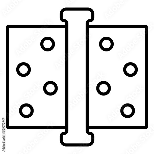 Hinge Icon Featuring Door Hardware
