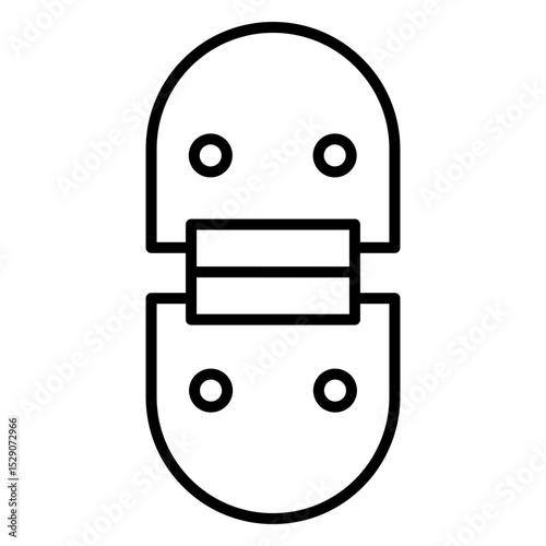 Hinge Icon Featuring Door Hardware