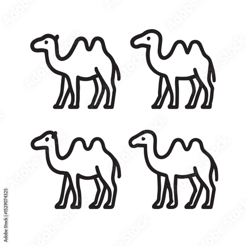 Camel vector icon clean detail
