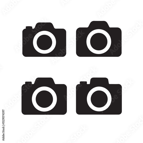 Camera vector icon flat type