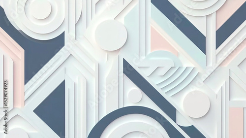 Abstract 3D Geometric Design with Circles and Angles
