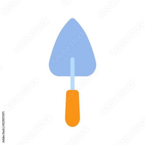 Trowel construction tool icon illustrating building and masonry work