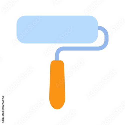 Paint roller representing construction and home improvement projects
