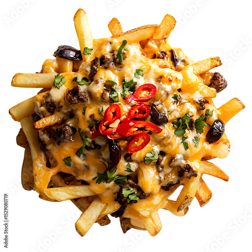 Fotografia loaded cheese fries