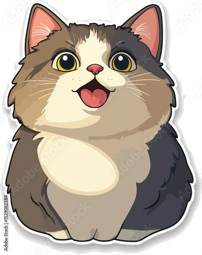 Pop Vector of Surprised Pet