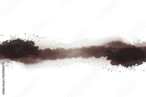 Abstract brown watercolor wash