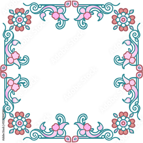 seamless vector pattern in geometric ornamental style