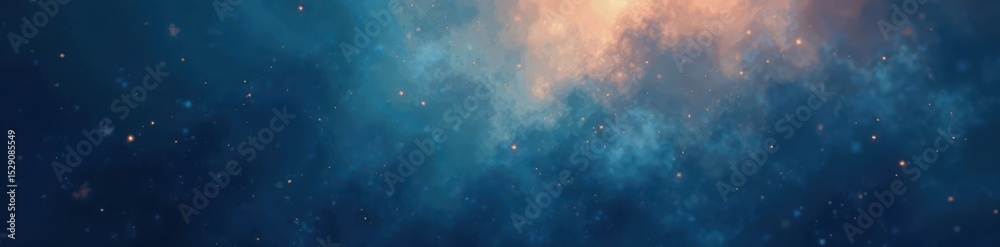 Obraz premium Dark blue beige gradient, grainy texture, glowing light effect , digital, banner