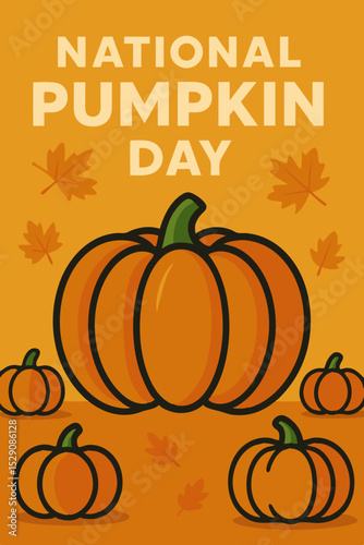Pumpkin design for national pumpkin day 