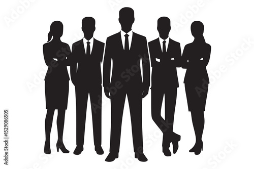 business people silhouettes