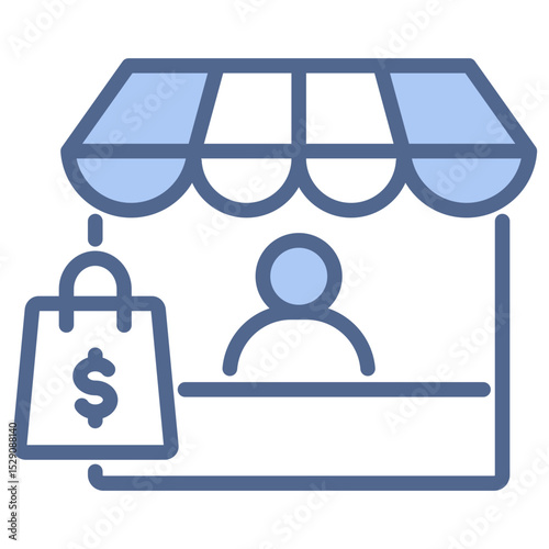 Retailer Blue Icon