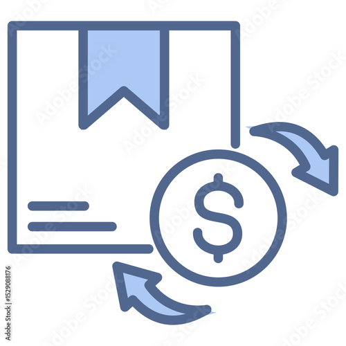 Purchasing Blue Icon