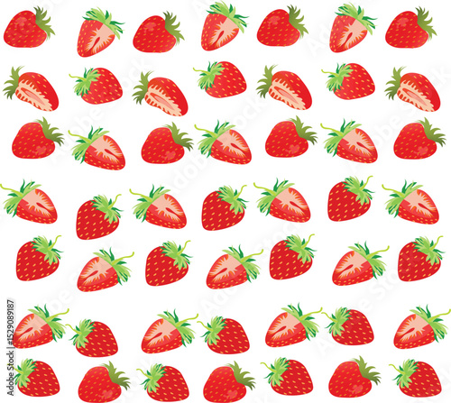 strawberry seamless pattern. Strawberry pattern 