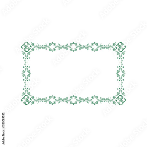 Art Design Text Box Floral Vector white Eslimi Tazhib Iranian
