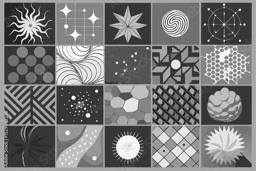 "Balanced Winter Nature and Geometric Patterns