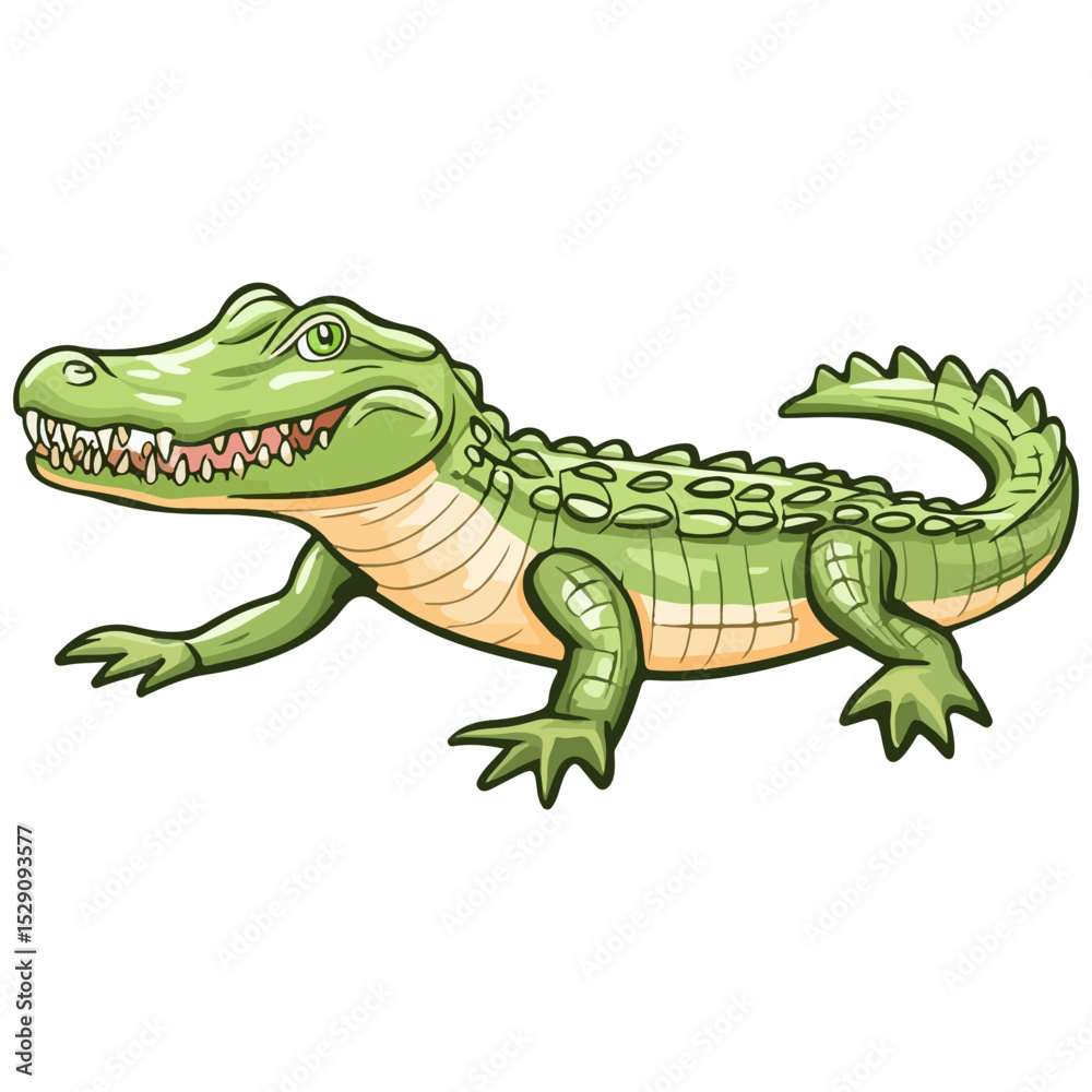 Fototapeta premium crocodile, reptile, vector, transparent background, creature, animal, isolated, nature, alligator, amphibian, wildlife, zoo
