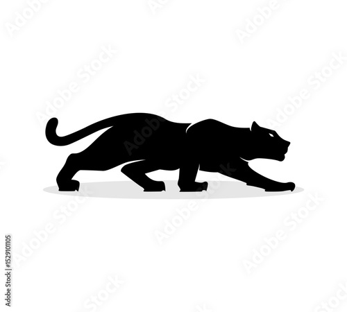 black panther silhouette vector illustration