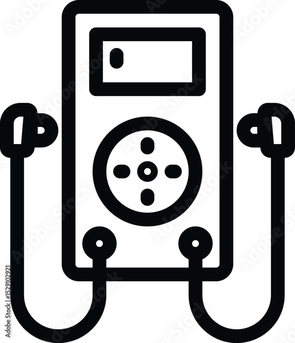MP3 player outline icon