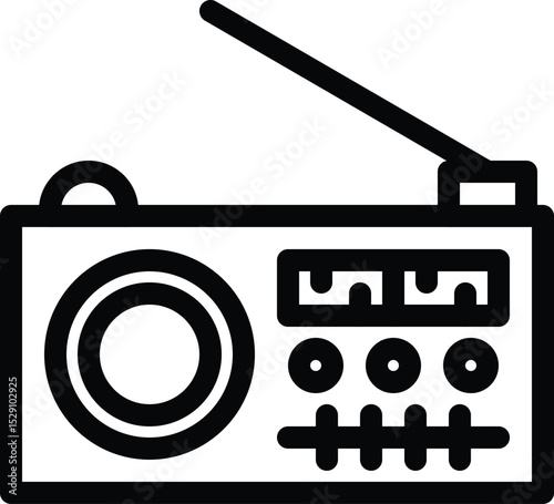 Radio vector icon