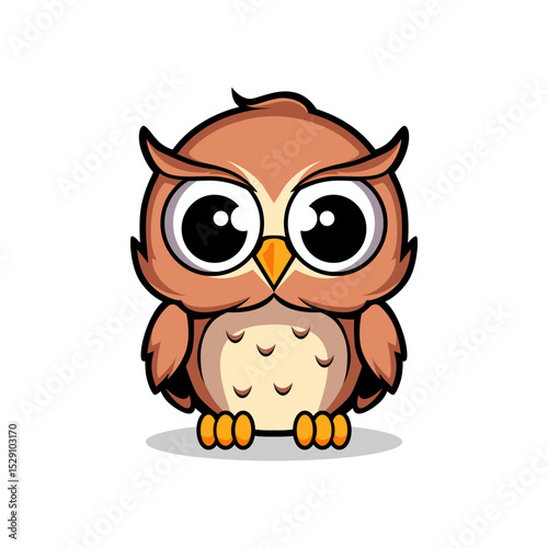 owl cartoon character illustration