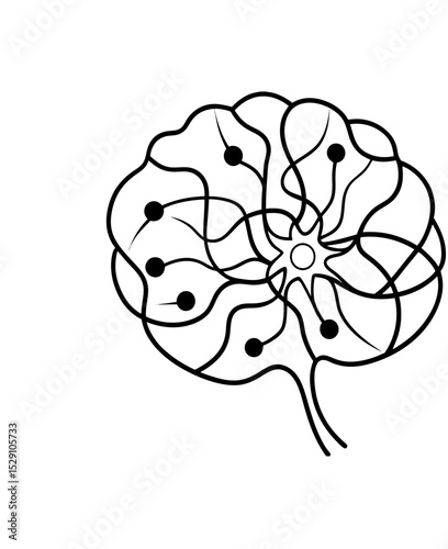 neural connection inside a brain