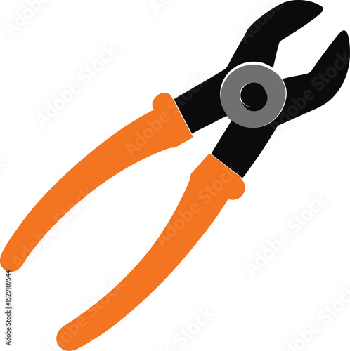 Beautiful cutting vector art illustration