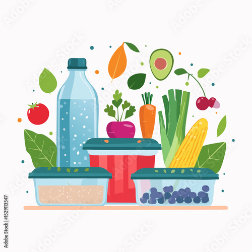 Healthy Meal Prep Quinoa, Berries, Vegetables & More