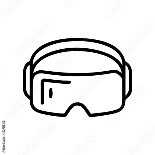 VR Headset Icon for Virtual Reality Technology
