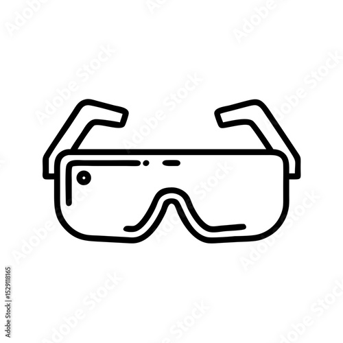 AR Glasses Icon for Augmented Reality Technology
