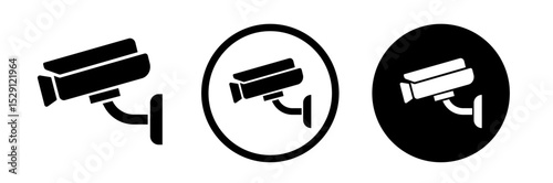 Camera icon. Cctv icons. Security camera vector set. Video camera icon.