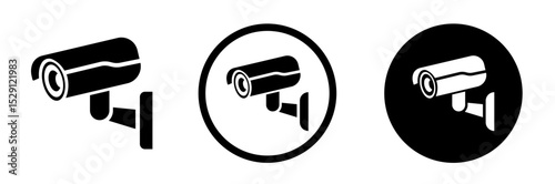 Camera icon. Cctv icons. Security camera vector set. Video camera icon.