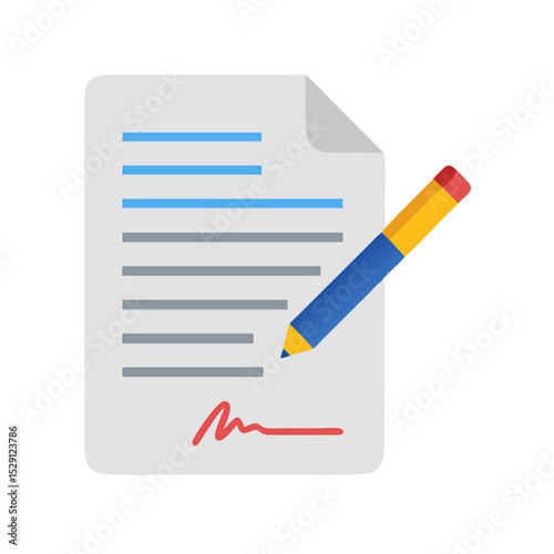 vector illustration of a pencil