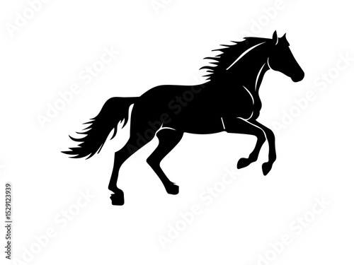 horse silhouette vector