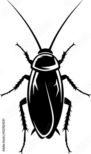 Software Bug Warning Sign in the Shape of a Cockroach
