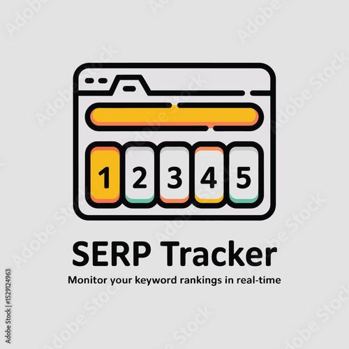 Serp tracker icon real time keyword ranking monitor