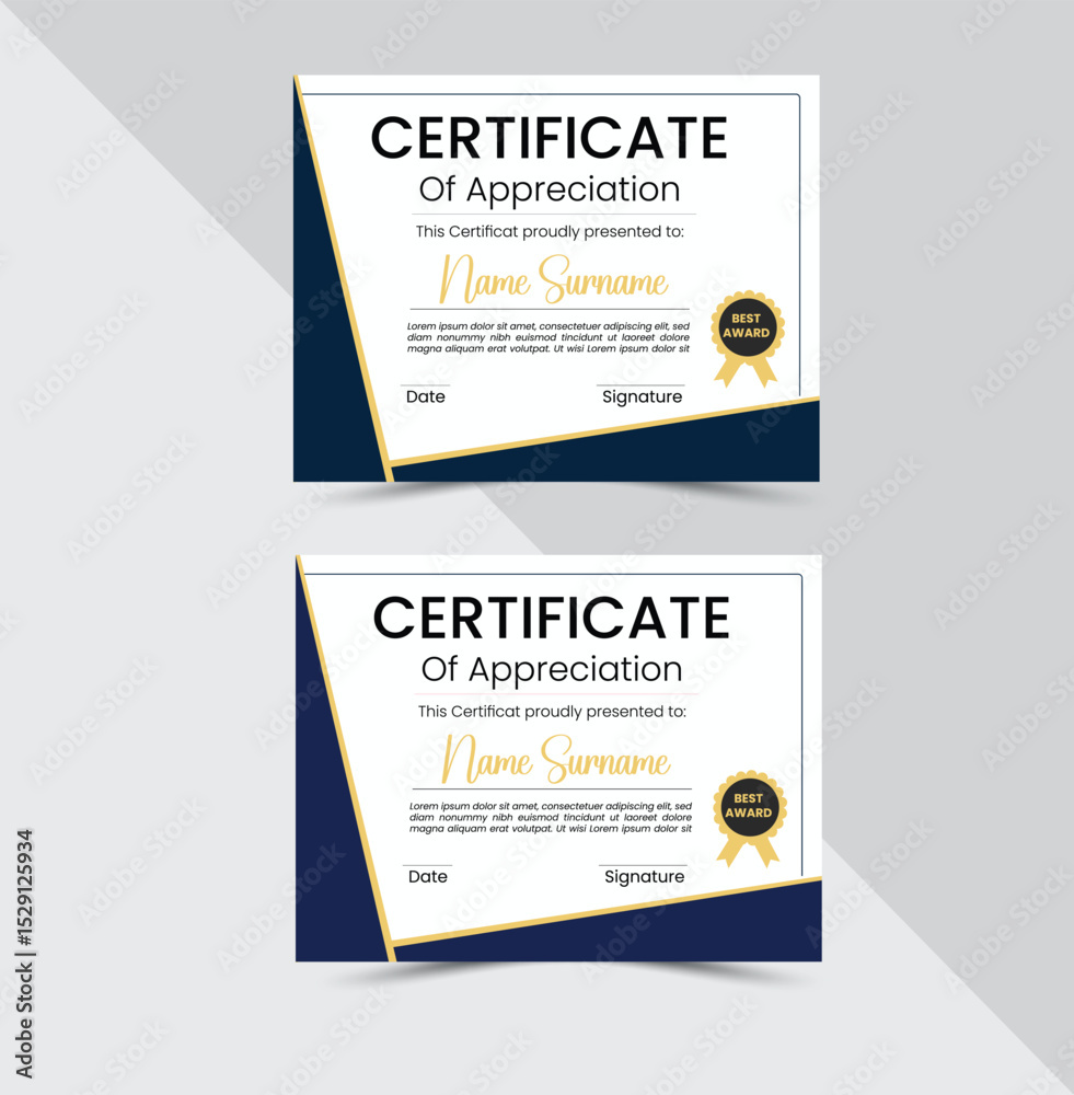 Obraz premium Certificate design, modern certificate design template