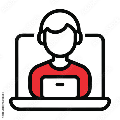 man with laptop