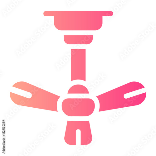 ceiling fan Gradient icon
