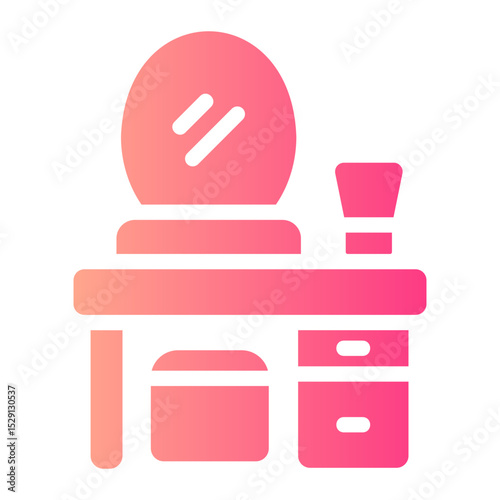 vanity table Gradient icon