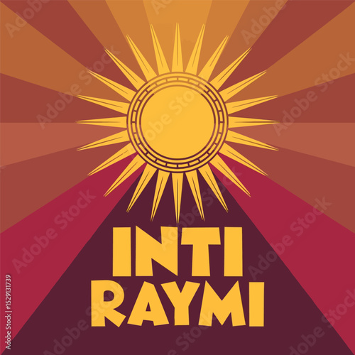 Inti Raymi Festival Sun Symbol Inca Celebration Design