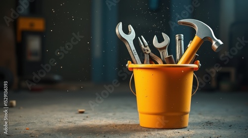 Bucket with Tools