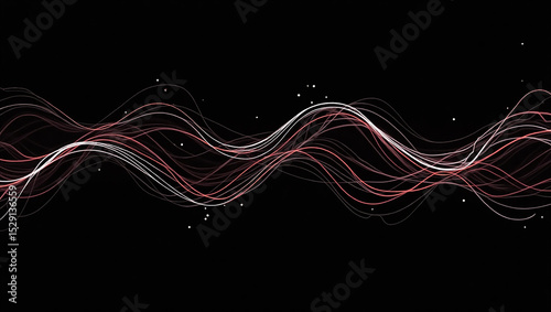 Abstract background image showing white and pink curved lines against a black backdrop. The lines create a smooth, flowing pattern.

