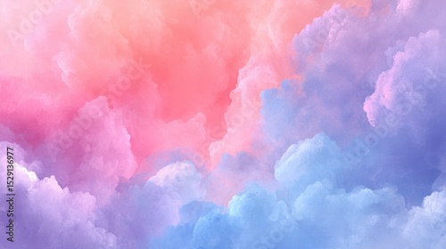 Abstract colorful clouds background with pink purple and blue pastel colors.