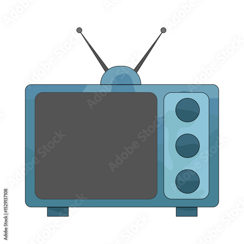 Illustration of Retro Television 