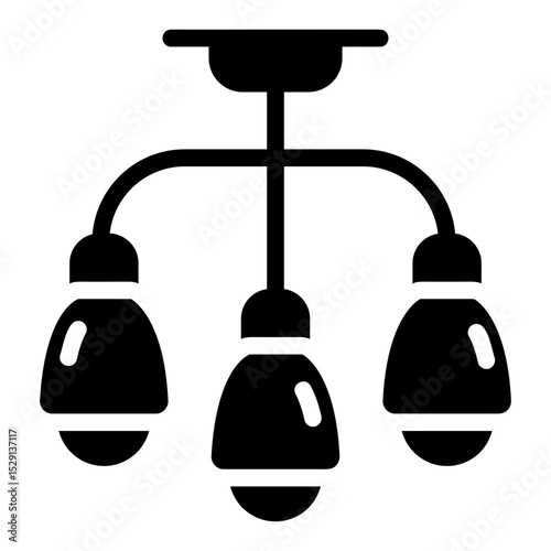 chandelier Solid icon