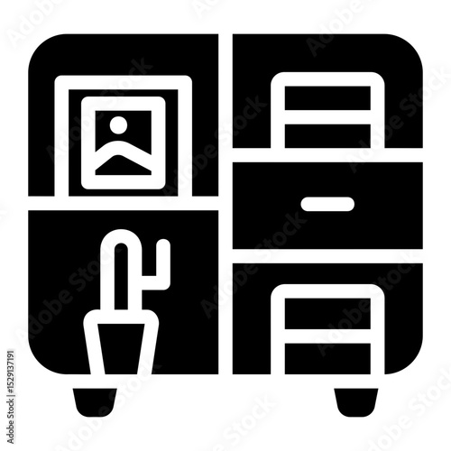 shelf decor Solid icon